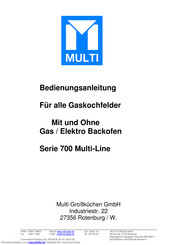 Multi Multi-Line CF6-712GPE Bedienungsanleitung