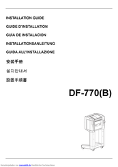 Kyocera DF-770B Installationsanleitung