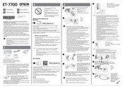 Epson ET-7700 Erste Schritte