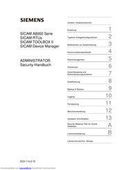 Siemens SICAM Device Manager Administrator Security-Handbuch