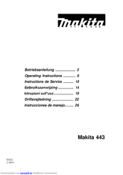 Makita 443 Betriebsanleitung