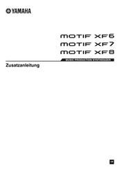 Yamaha MOTIF XF7 Zusatzanleitung