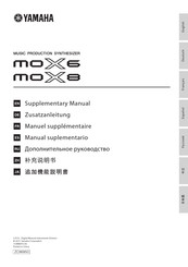 Yamaha MOX8 Zusatzanleitung