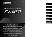 Yamaha RX-A1020 Anleitung Zur Schnelleinrichtung