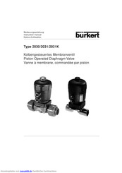 Bürkert 2030 Bedienungsanleitung