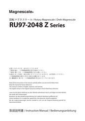 Magnescale RU97-2048 Z Series Bedienunganleitung