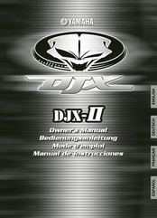 Yamaha djx-II Bedienungsanleitung
