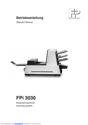 Francotyp-Postalia FPi 3030 Betriebsanleitung