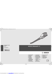 Bosch AdvancedAir 36 Originalbetriebsanleitung