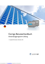 SystemAir Corrigo Serie Benutzerhandbuch