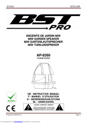 BST Pro AP-8260 Bedienungsanleitung