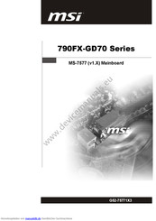 MSI G52-75771X3 Benutzerhandbuch