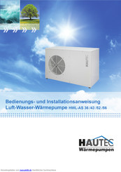 Hautec HWL-AS56 Bedienungs- Und Installationsanweisung