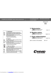 Conrad Electronic WS333 Edition Bedienungsanleitung