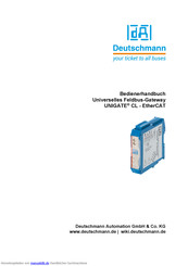 DEUTSCHMANN AUTOMATION UNIGATE CL - EtherCAT Bedienerhandbuch