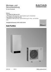 Satag Natura AWB-AC 201.B013 Montage- Und Serviceanleitung