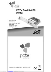 PCTV Systems Dual Sat PCI Kurzanleitung