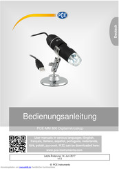 PCE Instruments PCE-MM 800 Bedienungsanleitung