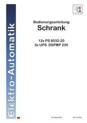 Elektro-Automatik UPS DSPMP 230 Bedienungsanleitung