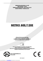 Dru METRO 80E Gebrauchsanleitung