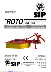 SIP ROTO 185G Betriebsanleitung