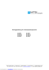 MTS 8013 Montageanleitung