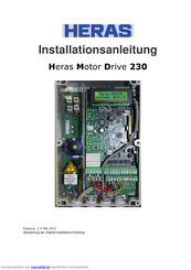 Heras Motor Drive 230 Installationsanleitung