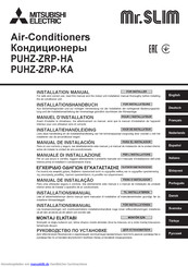 Mitsubishi Electric Mr. Slim PUHZ-ZRP HA Serie Installationshandbuch