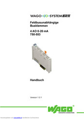 WAGO 750-553 Handbuch