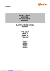 Bartscher 280.019 Installationshandbuch