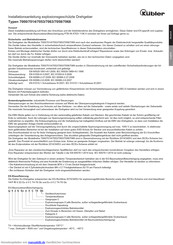 Kubler 7014 Installationsanleitung