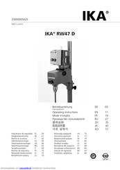 IKA RW47 D Betriebsanleitung