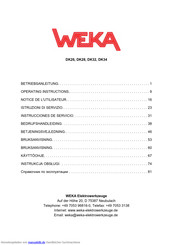 Weka DK26S Betriebsanleitung