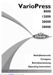 Vivaria VarioPress 20000 Betriebsanweisung