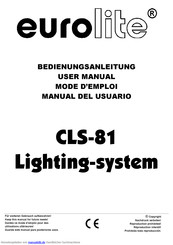 EuroLite CLS-81 Bedienungsanleitung