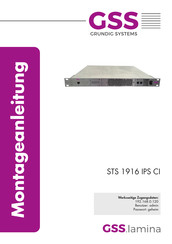 GSS STS 1916 IPS CI Montageanleitung