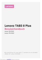 Lenovo TAB3 8 Plus Benutzerhandbuch