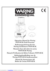 Waring WFP14E/K Bedienungsanleitung