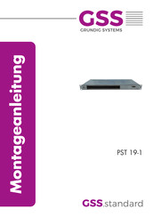 GSS PST 19-1 Montageanleitung