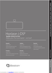 Boston Horizon i-DS2 Handbuch