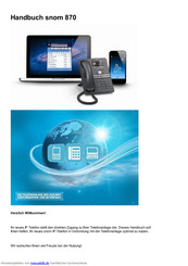 Snom 870 Handbuch