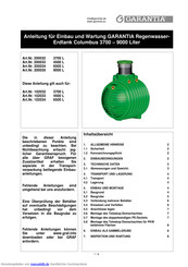 Garantia 200032 Anleitung Für Einbau Und Wartung