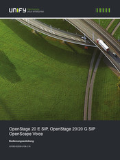Unify OpenStage 20 G SIP Bedienungsanleitung