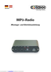 Collax MP3-Radio Montage- Und Betriebsanleitung