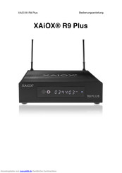 XAiOX R9 Plus Bedienungsanleitung