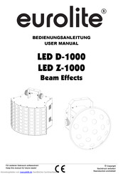 EuroLite LED D-1000 Bedienungsanleitung