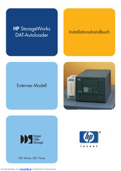HP DAT 40x6e Installationshandbuch