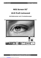 NEG NegScreen92 Handbuch Und Montageanleitung