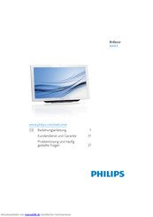 Philips Brilliance S231C3 Bedienungsanleitung