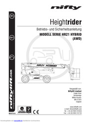 Niftylift HR21 Hybrid Betriebs- Und Sicherheitsanleitung